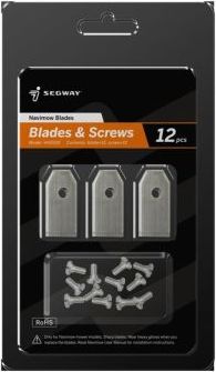 Segway Navimow Mähroboter Ersatzmesser 12er-Set Silber Schwarz