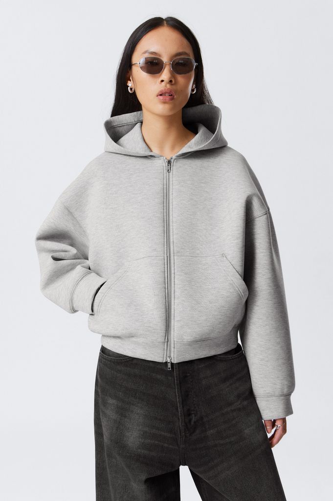 oversized hoodie van scubastof met rits