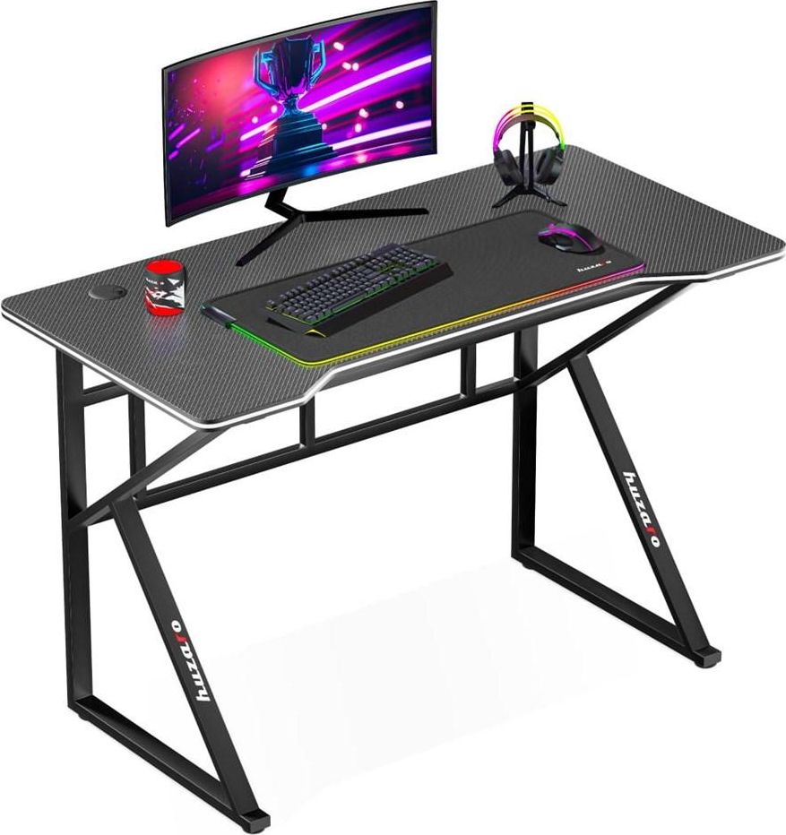 huzaro hero 1.6 black gaming desk