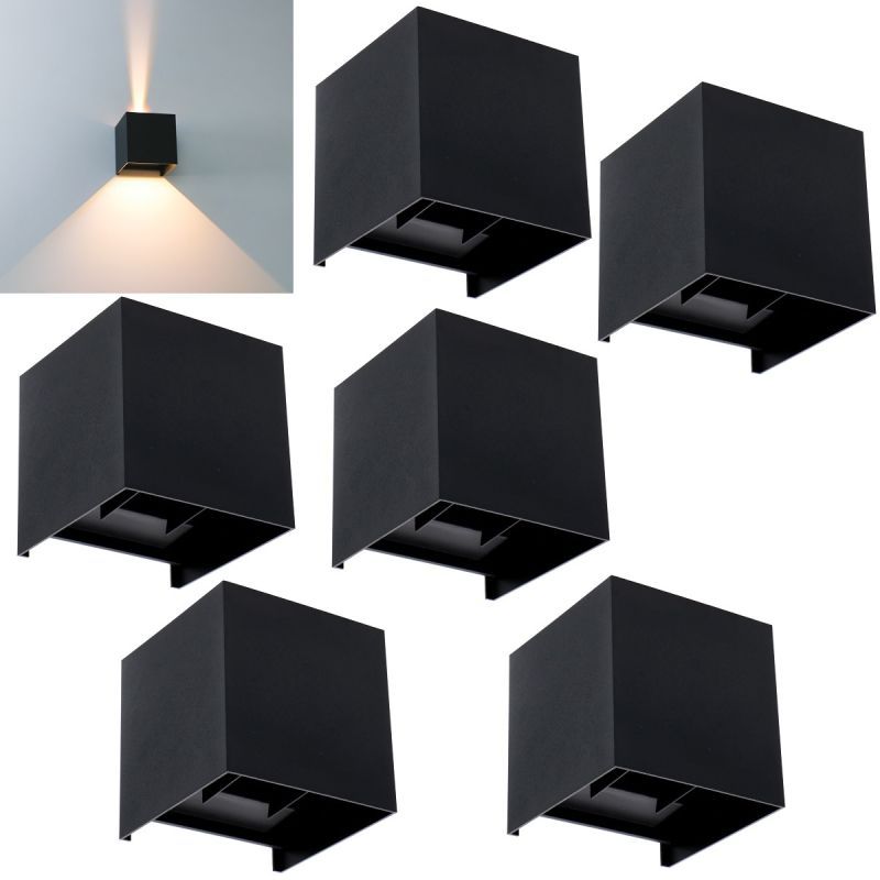 Amarillo Udendørs LED Væglampe 5,5W, 2700K, Up/Down - Sort