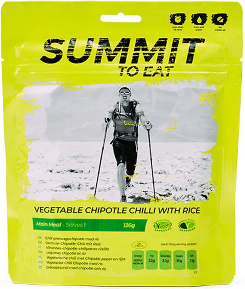 Summit to Eat Vegetable Chipotle Chilli with Rice 136g