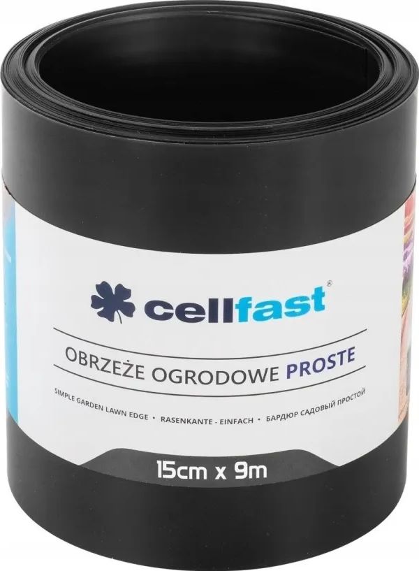 Cellfast Havekant Lige Sort 15cm x 9m