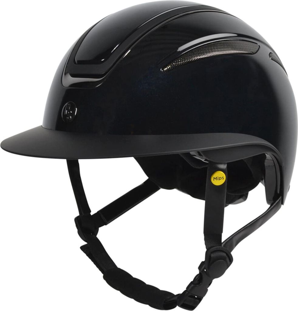hansbo sport - mips air glossy metal ridehjelm - s 53-55cm