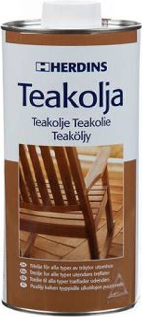 Herdins Teak Träolja Transparent 1L