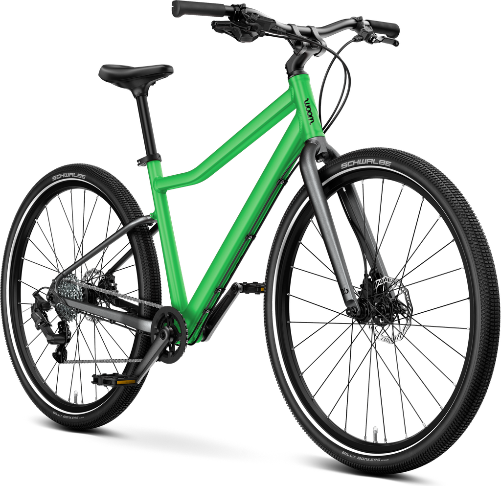woom explore 6 gen.h eu - børnecykel - 26 tommer - 10 – 14 år - jungle green