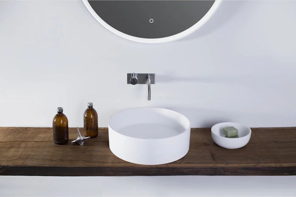 copenhagen bath stockholm rund - mat hvid