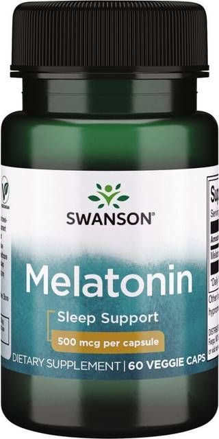 Swanson Premium Melatonin Supplement Vitamin mcg 60 stk