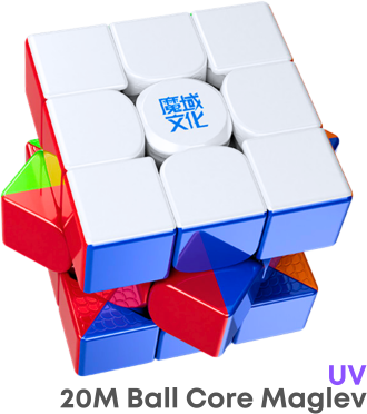 MoYu WeiLong WRM V10 3x3 Stickerless (20-Magnet Ball Core, MagLev, UV)
