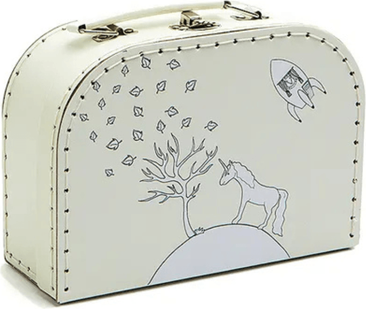 pellianni unicorn - beigebarnväska 21cm