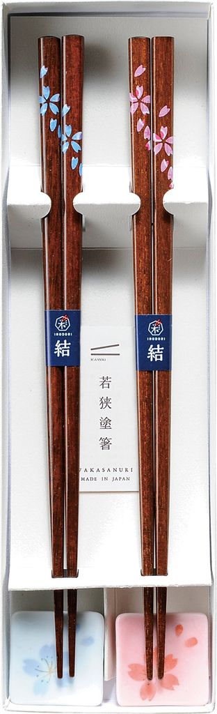 Kawai gift set chopsticks and chopstick rest Flowers