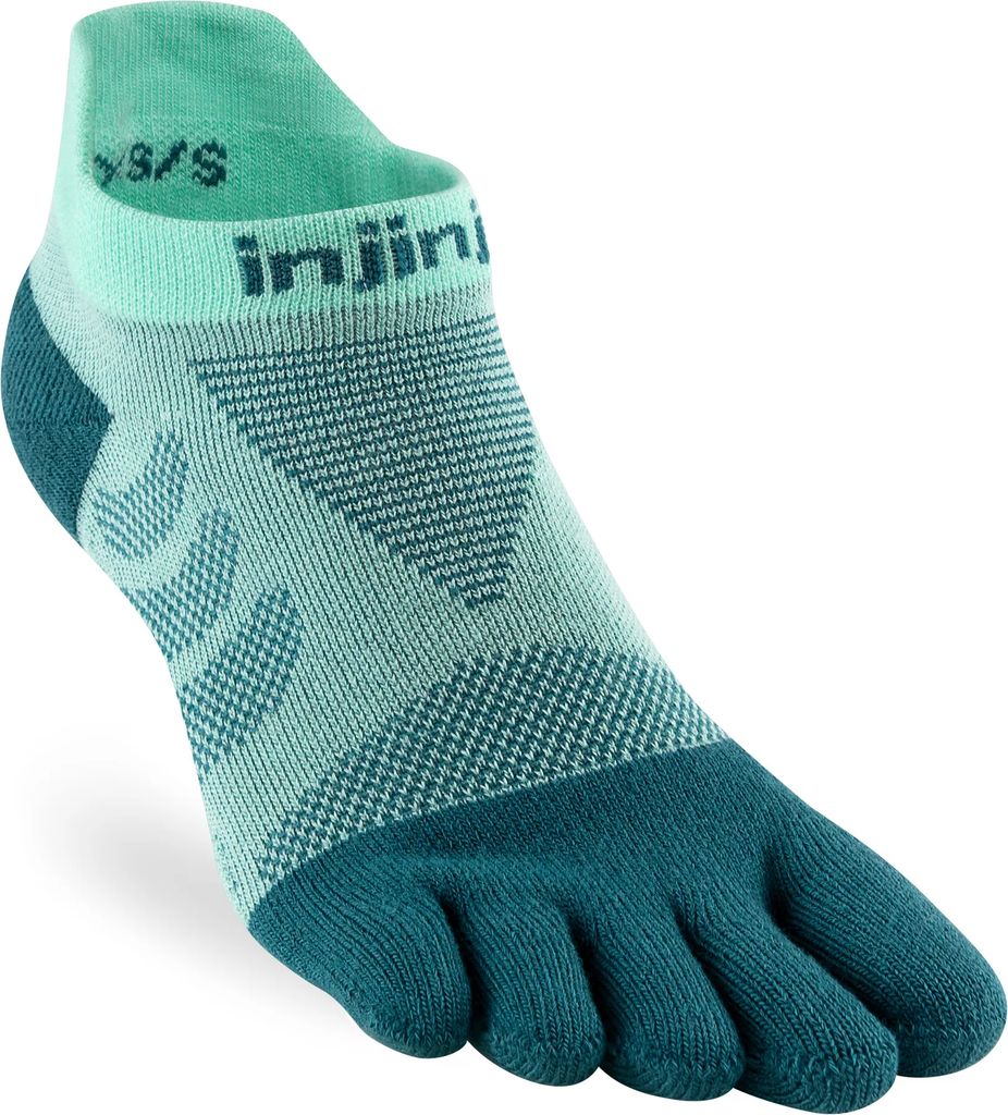 injinji women's ultra run no-show glacier