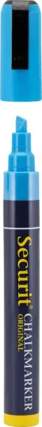 Chalkmarker Securit Original blå 2-6mm skrå spids