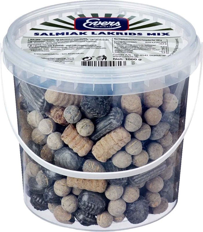 Evers Salmiak Lakrids Mix 1000g
