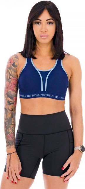 Shock Absorber Women's Ultimate Run Bra Padded Sail Away - Navy