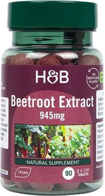 Holland & Barrett Rødbedeekstrakt 945 mg 90 Tabletter