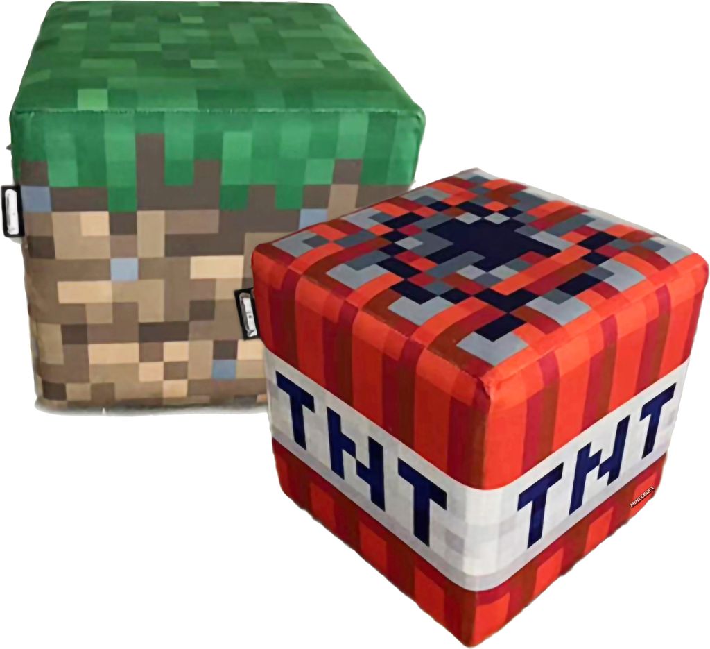 Hocker-Set MINECRAFT Sitzpuff