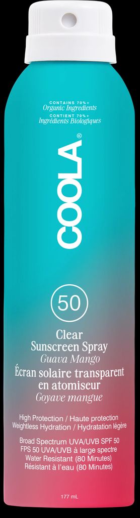 Coola Classic Body Spray Guava Mango SPF 50 177 ml - Solcreme Til Krop hos Magasin