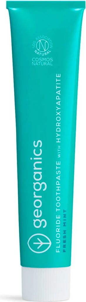 Naturlig Hydroxyapatit Tandpasta GEORGANICS Fresh Mint & Fluor 75 ml