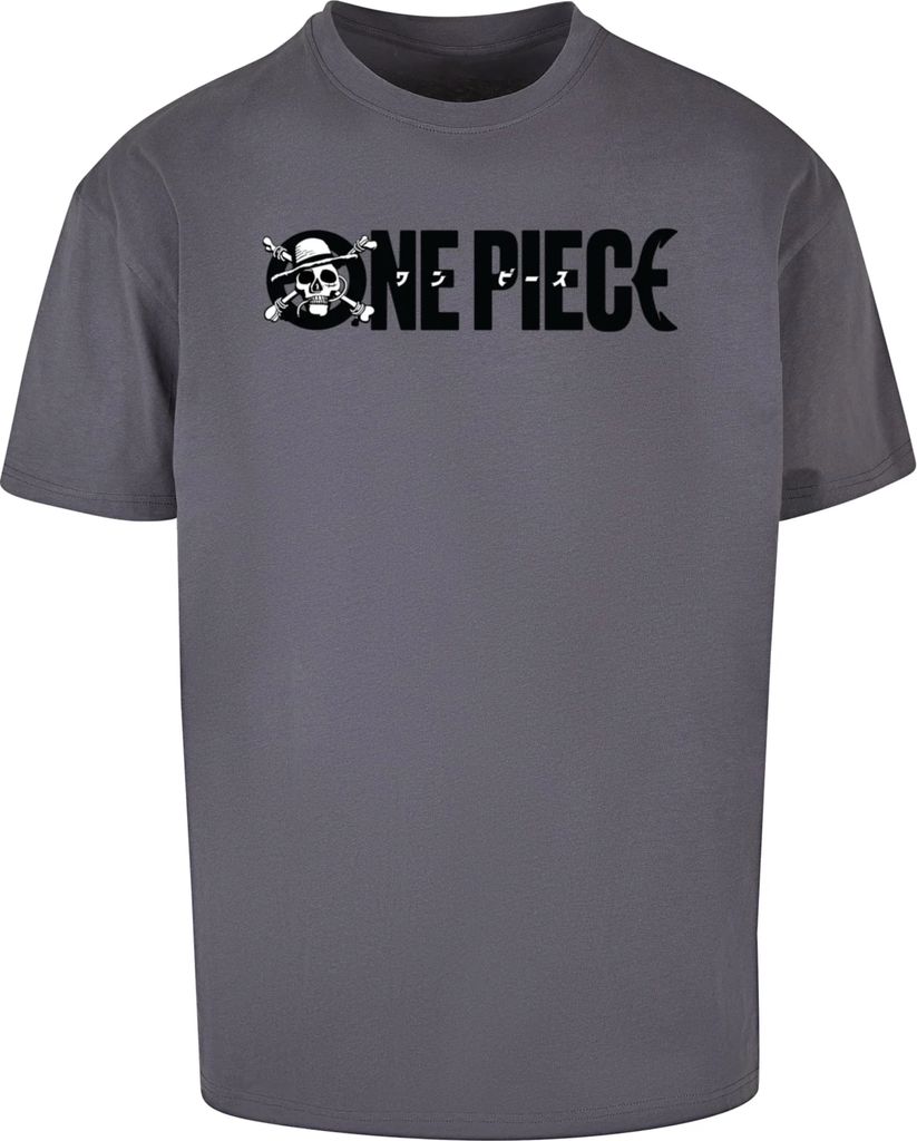 Merchcode MC One Piece Jolly Roger Logo Oversize Tee Gray / XS T-shirt