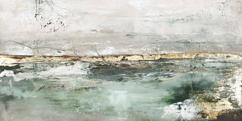 low limit green / blandet maleri / 140 x70 cm