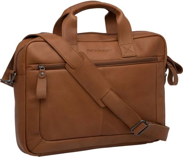 New Looxs Luko Leather Fietstas Schoudertas - Cognac
