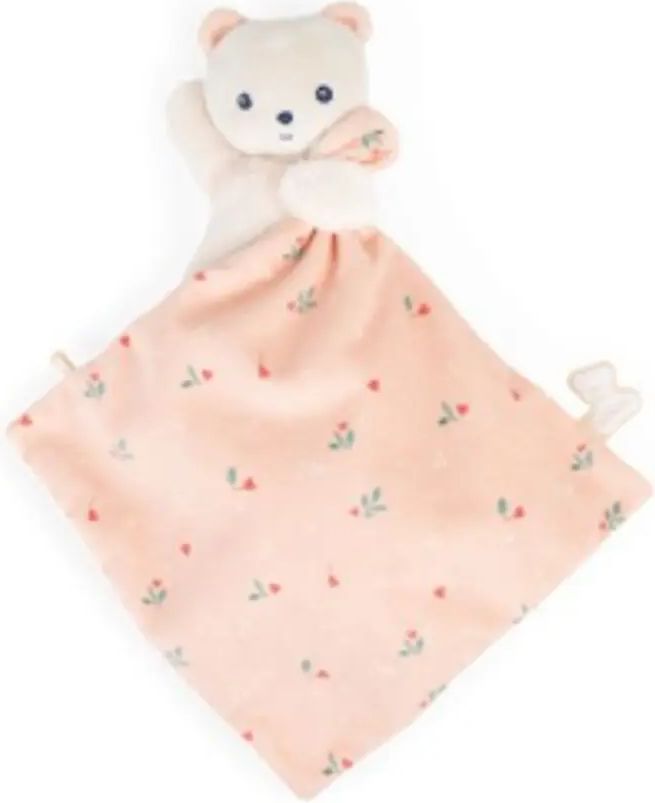 Kaloo Carre douceur Doudou ours feuilles