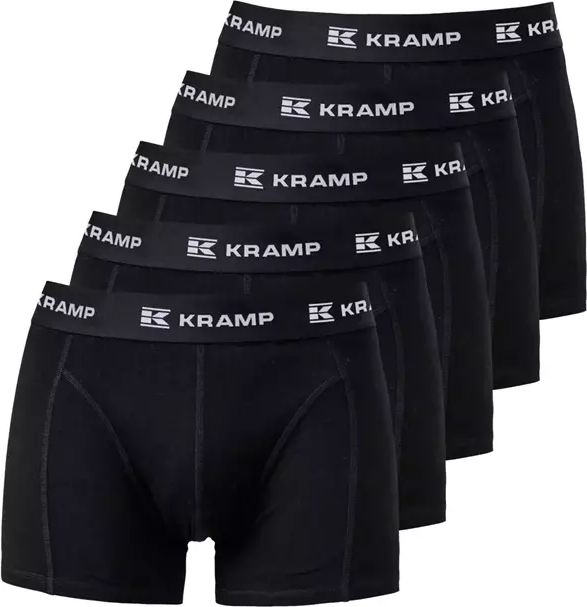 kramp 5-pak boxershorts, Sort
