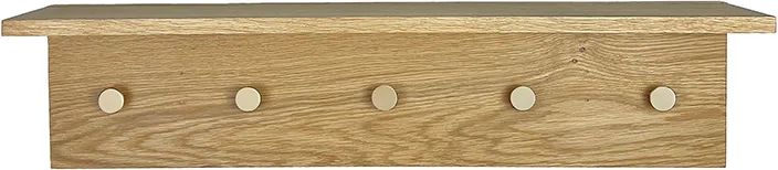 Moud Home FJORD Knagerække m/ Hylde Eg 70 cm│Køb den her