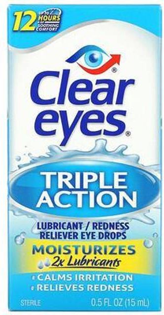 Triple Action Lubricant/Redness Reliever Eye Drops