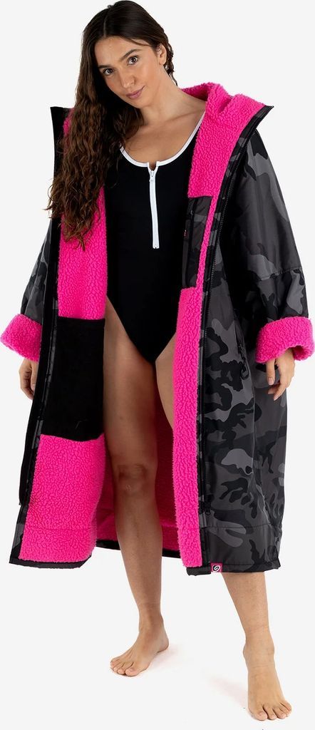 black camo pink advance changing robe