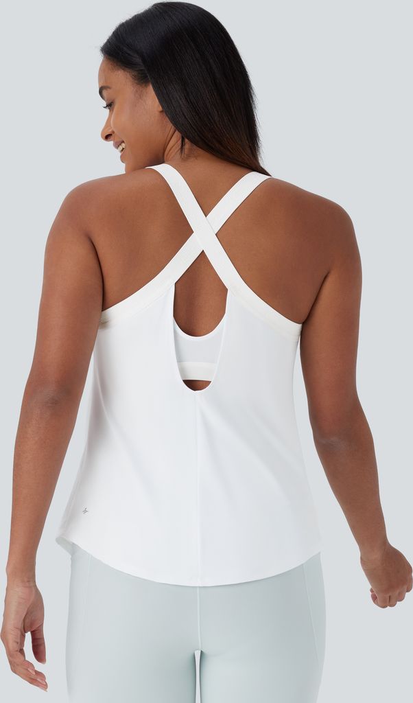 u-hals buet kant cool touch yoga tanktop - upf50+