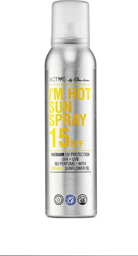 active by charlottei´m hot sun spray spf 15