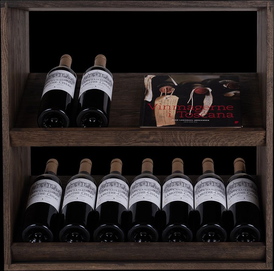 Caverack Andino Display 14 Flasker Røget Egetræ Vinreol
