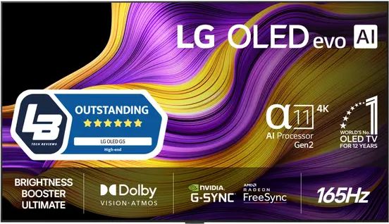 lg 65" oled evo g5 4k tv 2025 oled65g54lw