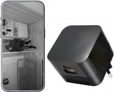 PS WIFI Spionkamera USB Väggladdare Bugg