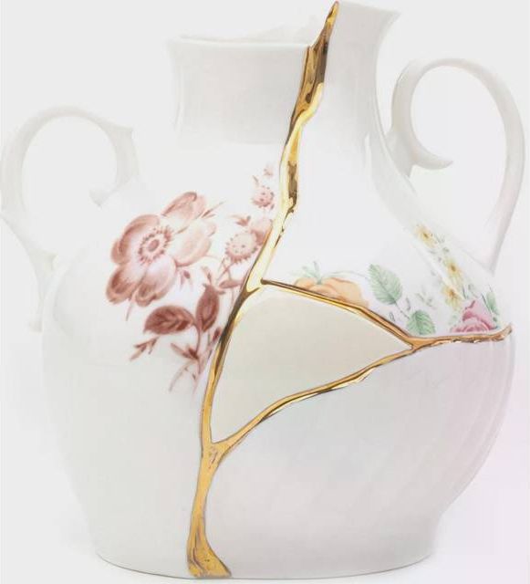 Seletti Kintsugi Small In Porcelain Vase