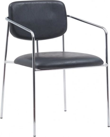 Reforma 'Ebba' Svart/Silver Köksstol