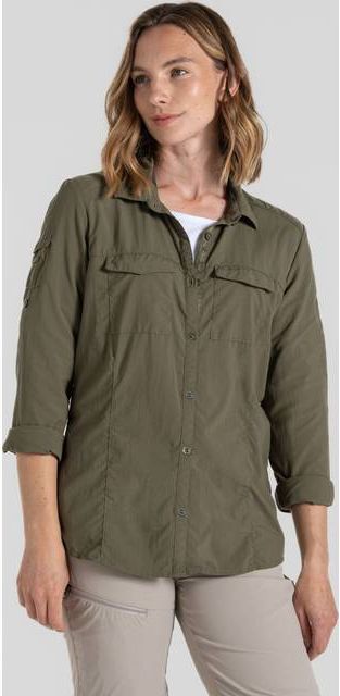 Craghoppers Nosilife Adventure Langarm Bluse III - Hvid
