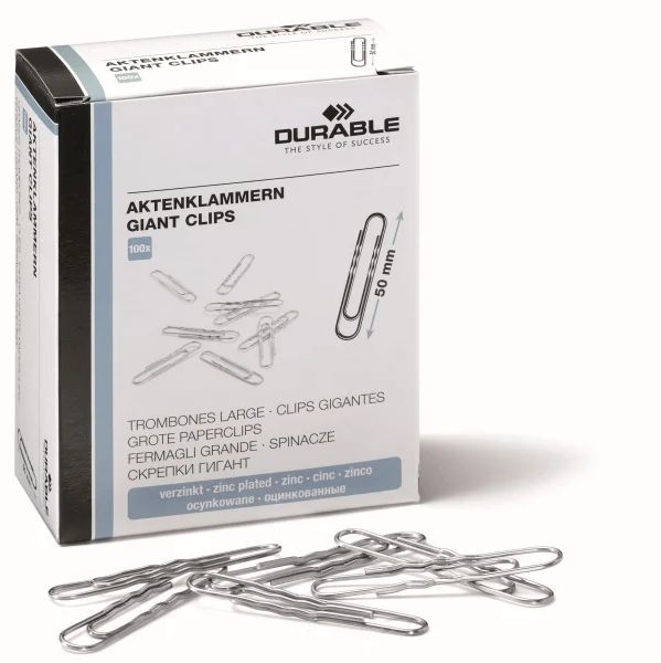 Durable Papirclips 50 mm Z bølge 100 stk