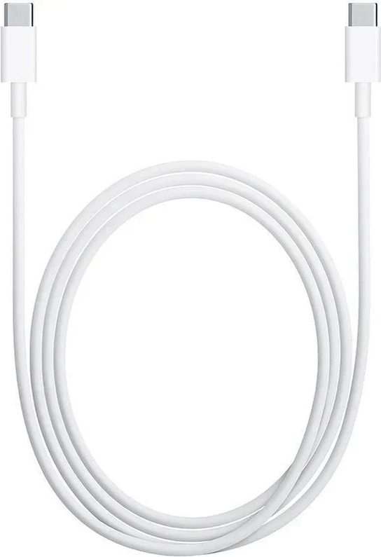 apple myqt3zm/a usb-c 2.0 til usb-c lade- og datakabel, 240w, tekstil, hvid, 2m