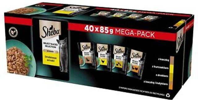 Sheba Kattmat Fåglar 40 x 85 g
