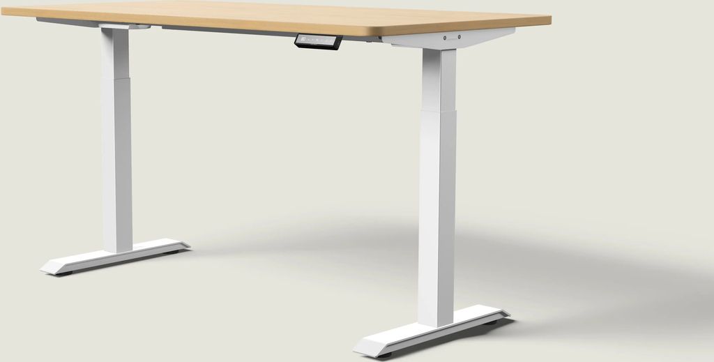 HomeOne Schreibtisch Weiß / Eiche / 160x80 cm