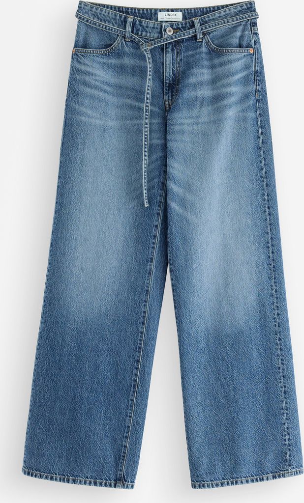 Lindex | Wide Peggy Jeans With Embroidery | 34