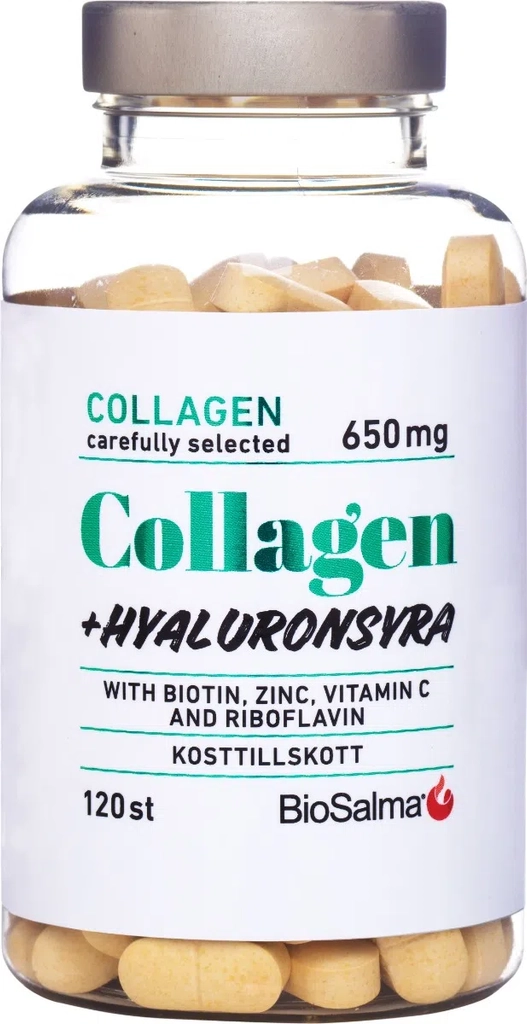 biosalma collagen 650 mg + hyaluronsyra
