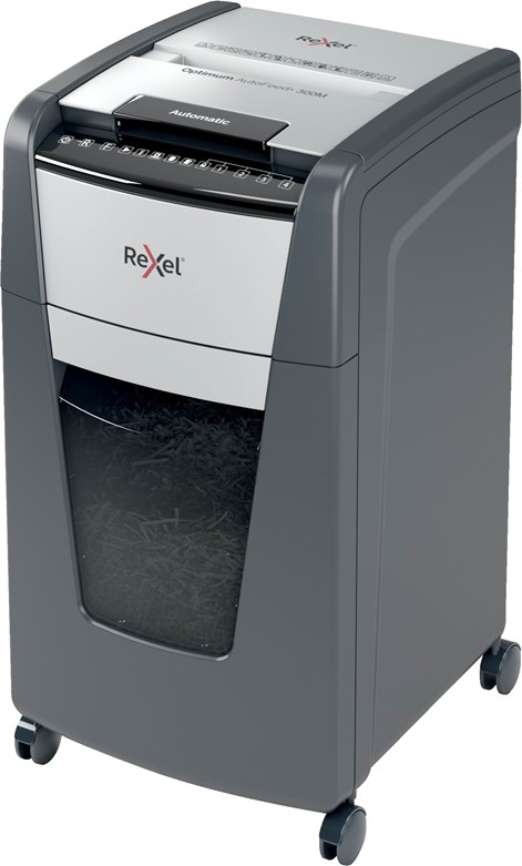 Rexel Optimum AutoFeed+ 300X Automatisk Dokumentförstörare Korsskärning, P4