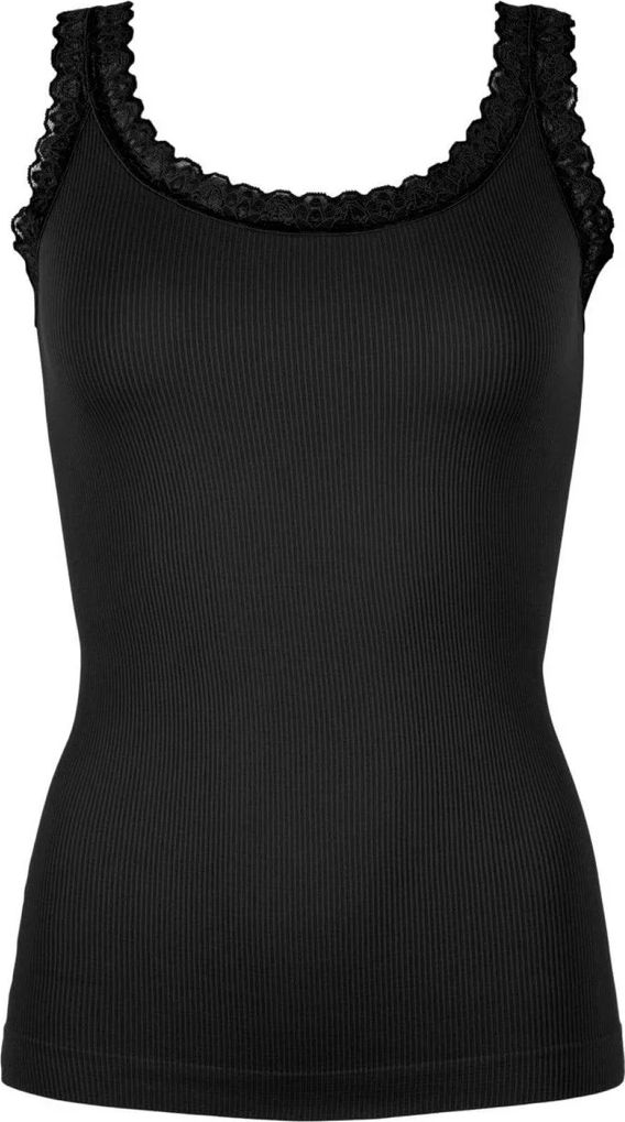 tim & simonsen top - frida rib - black