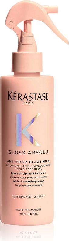 kérastase gloss absolu anti-frizz glaze milk heat protection 190ml