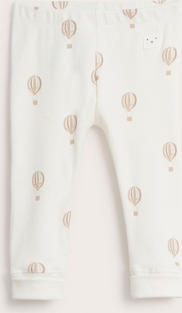 ribbede leggings