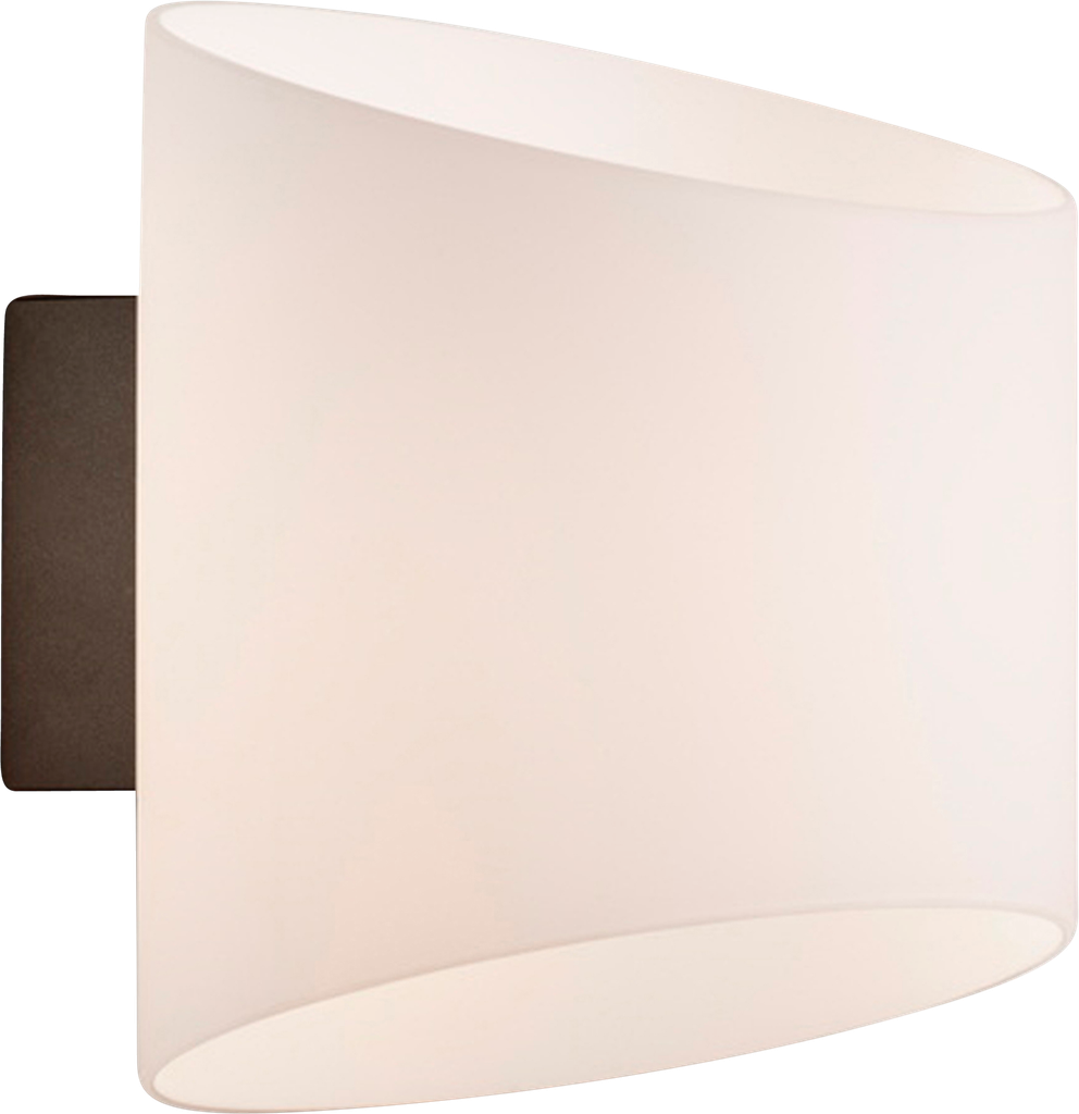 Herstal Evoke Oval Væglampe - Ø 12 x H 18 cm - Metal/glas - Antracit
