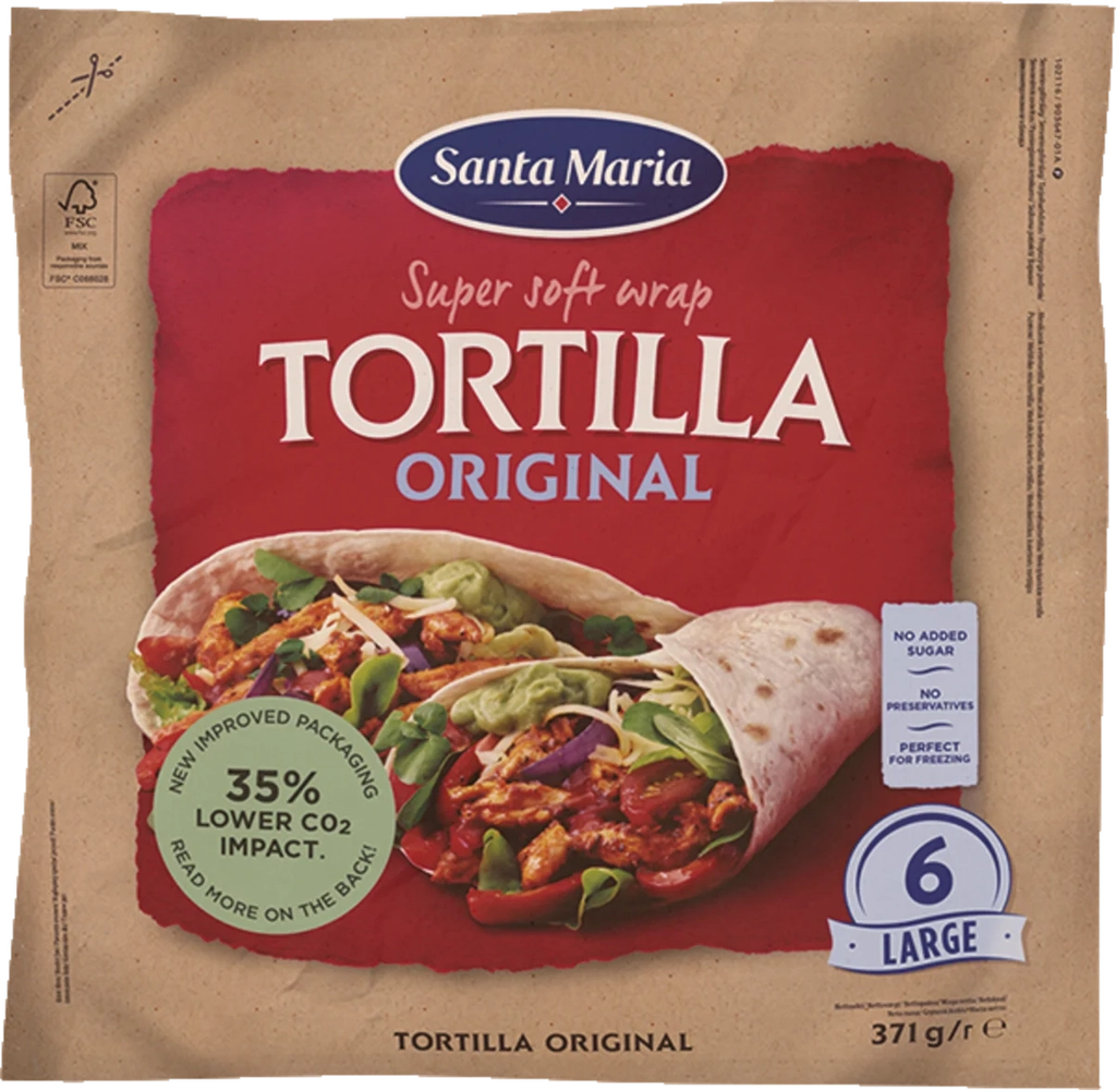 Santa Maria Tex Mex Tortilla Wrap 6 Stk 371 g